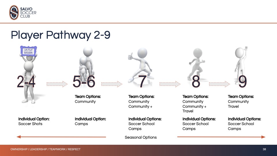 Salvo Player Pathway grid